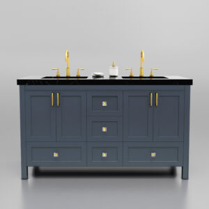 60" Freestanding Double Bathroom Vanity