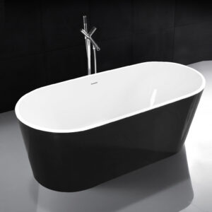 Black 63" Bathtub